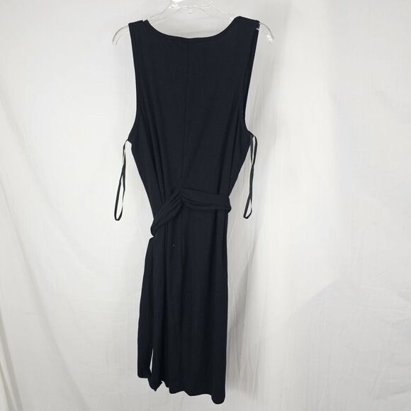 Torrid Black Mini Jersey Square Neck Tie Waist Dress Size 2X Goth Witchy - Picture 5 of 5